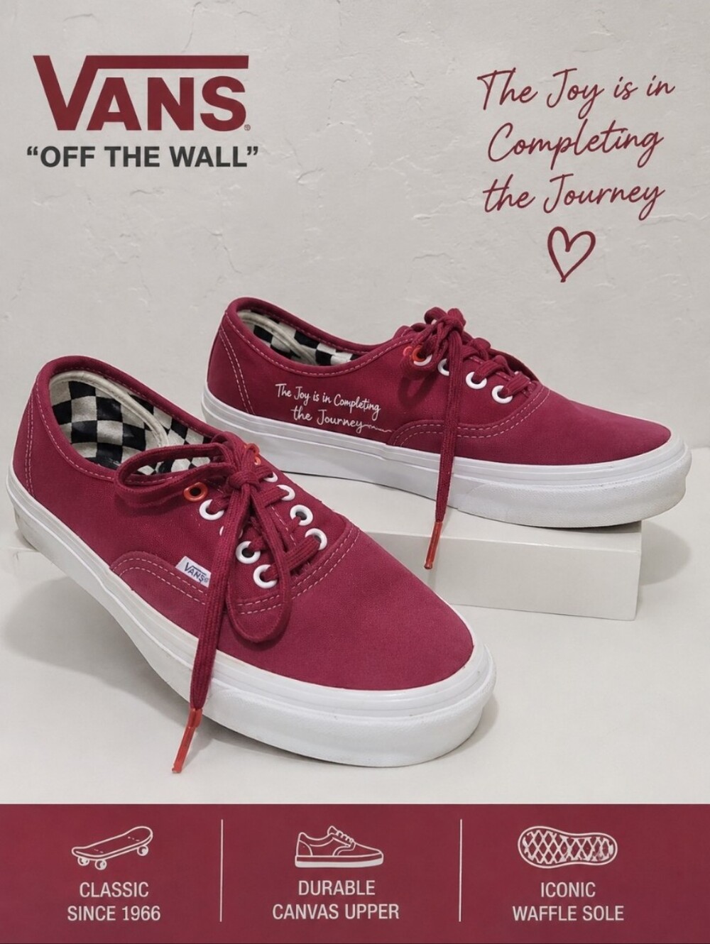VANS W8 M6.5 The Joy is in Completing the Journey